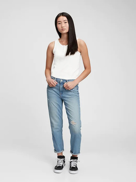GAP Teen High Rise Girlfriend Washwell™ Jeans pentru copii