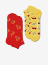 Happy Socks Pizza Slice Set de 2 perechi de șosete